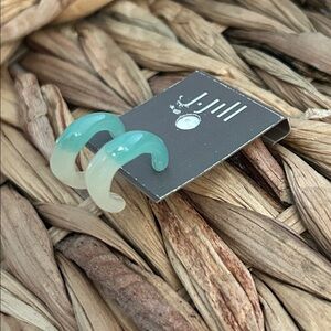 J.Jill lightweight Two-Tone Playful Hoop Earrings